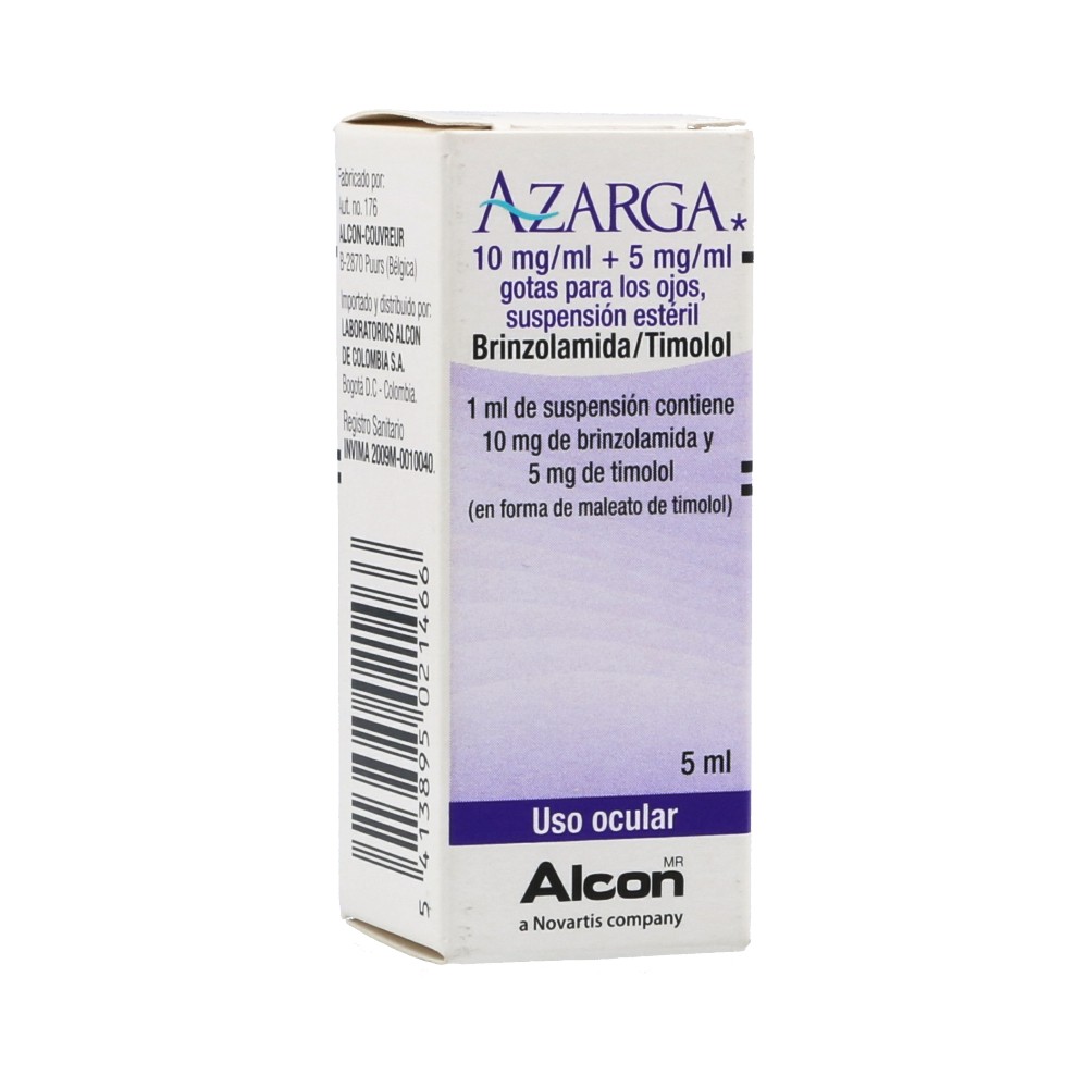 AZARGA 10 MG/5 MG OFTX 5 ML REGULADO