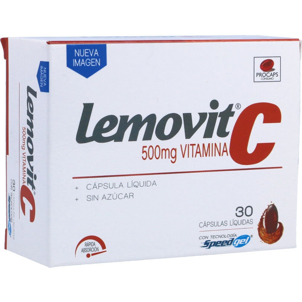 LEMOVIT C 500 MG X 30 CAP LIQUIDAS