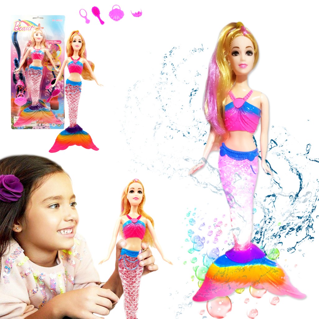 Sirena Muñeca Juguete Luz Musical Juguetería Niñas DJ8101