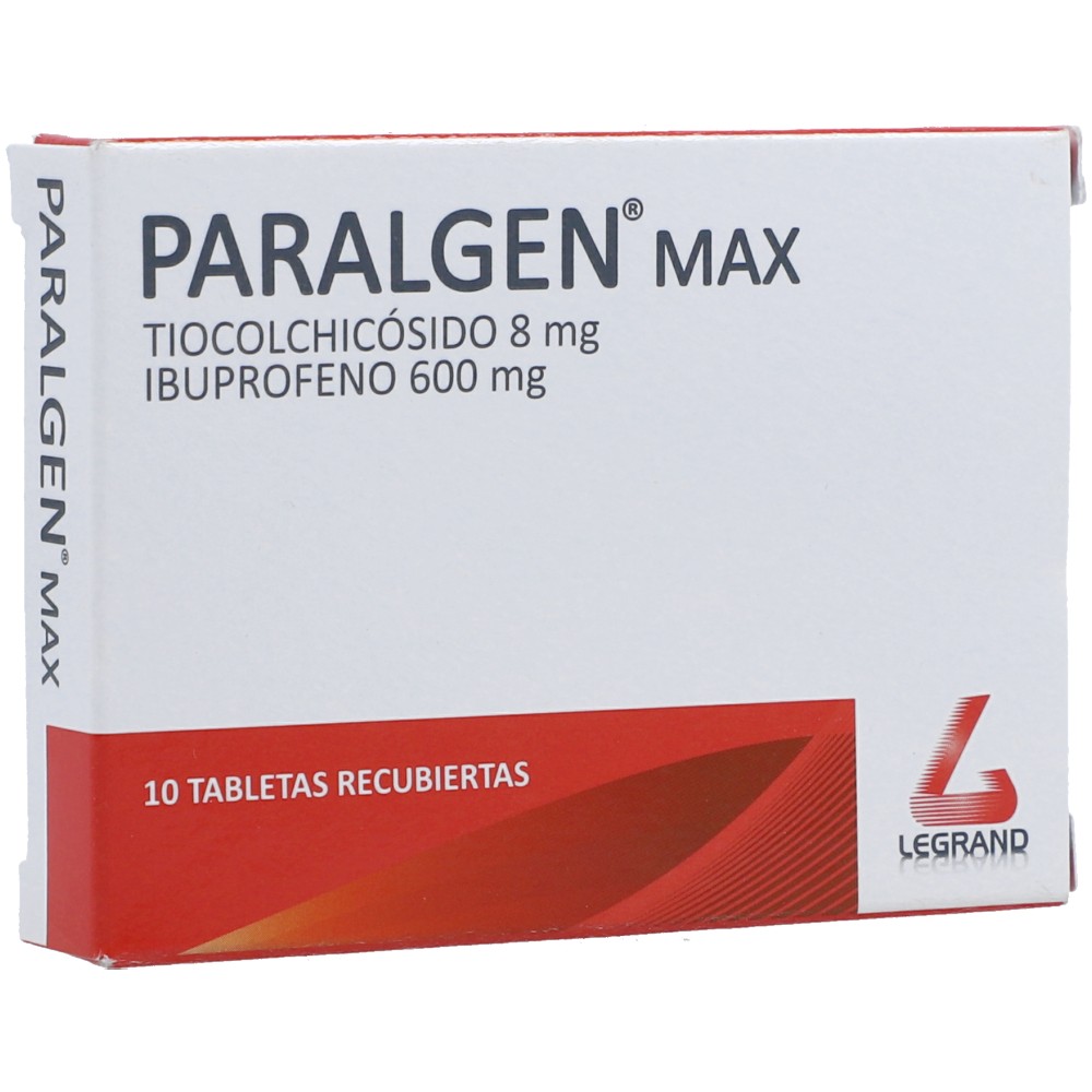 PARALGEN MAX 600MG  X 10 TBL (TIOCOLCHI + IBUPRO)