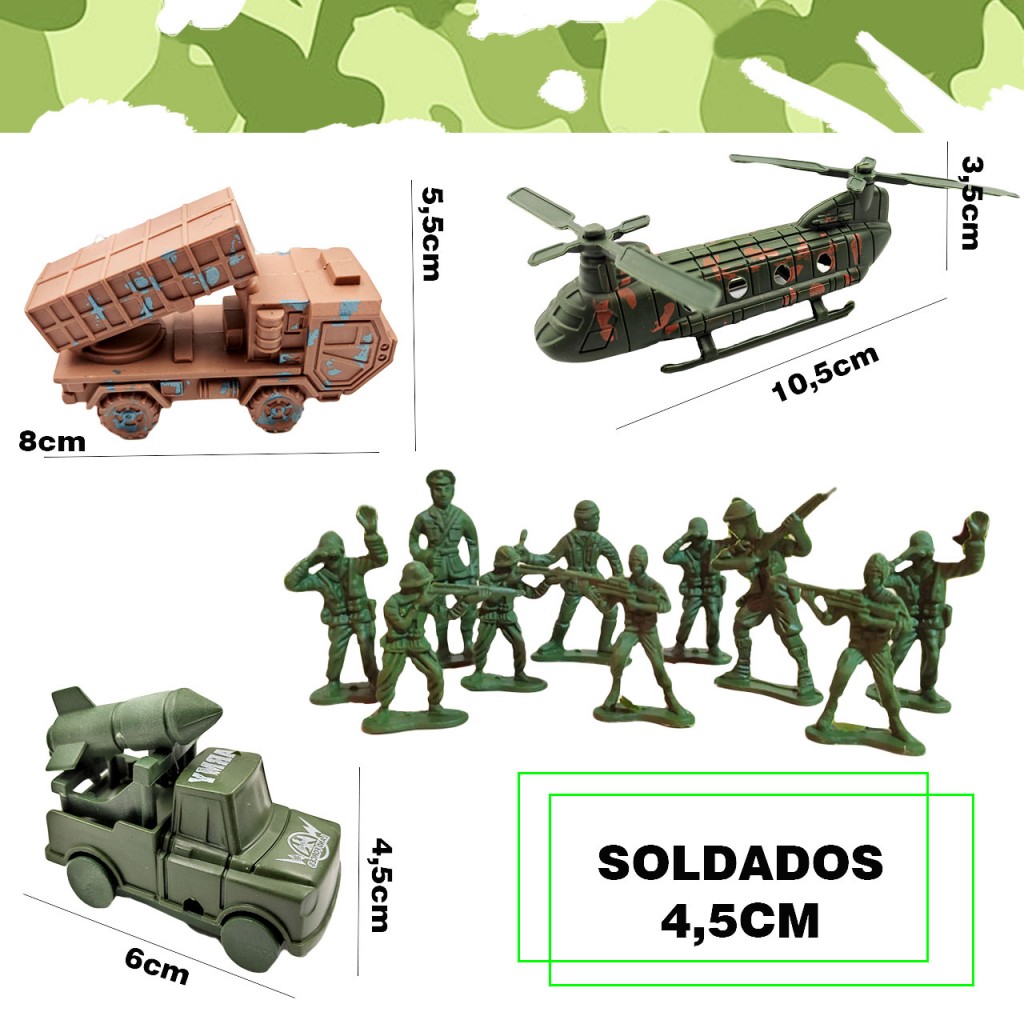 Soldados Militares Juguete Didáctico Accesorios Juguetería DJ8100