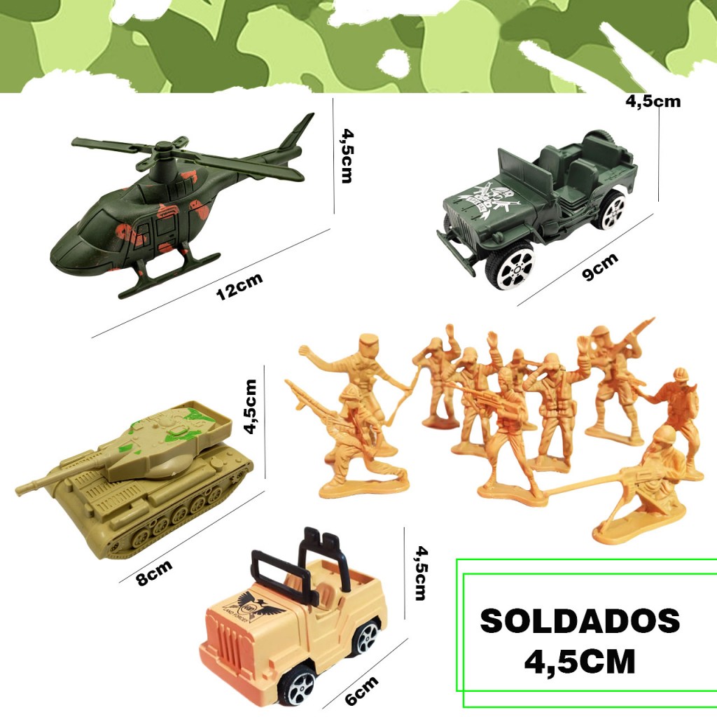 Soldados Militares Juguete Didáctico Accesorios Juguetería DJ8100