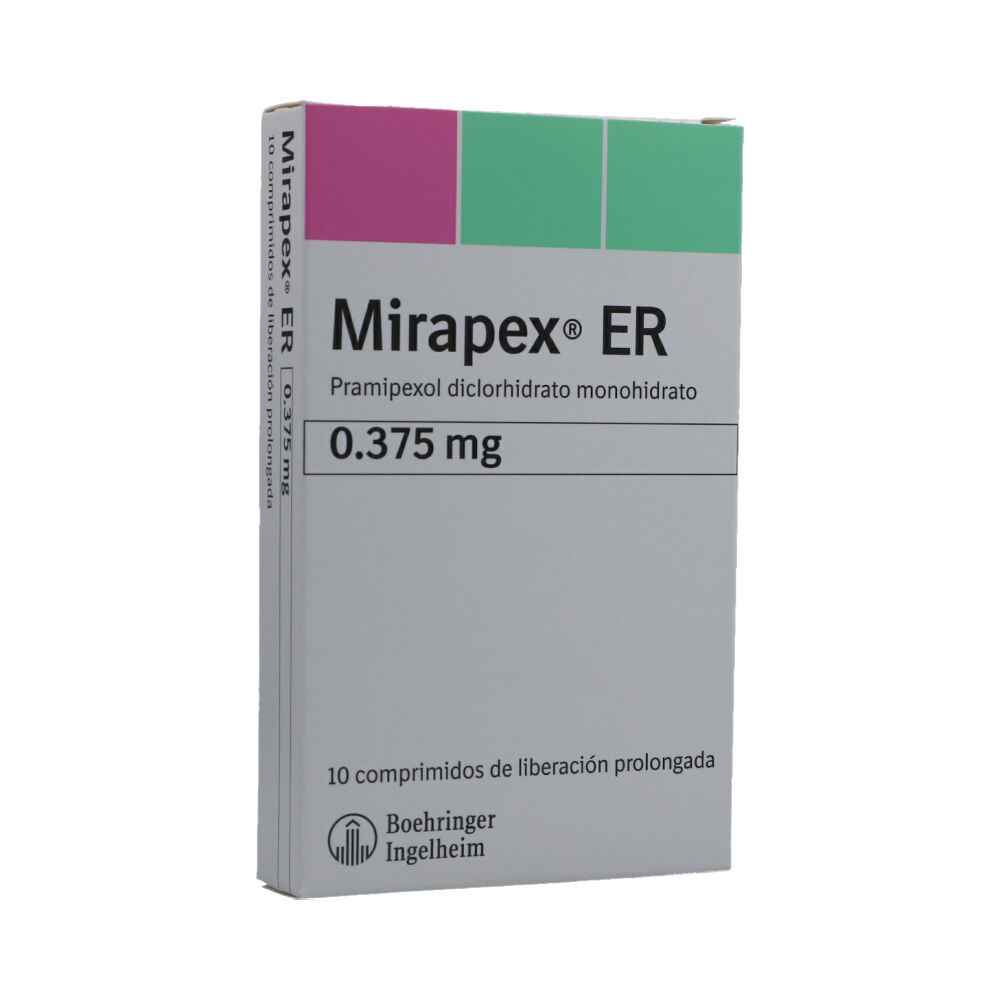 MIRAPEX  ER 0.375 MG X 10 TAB (REGULADO)