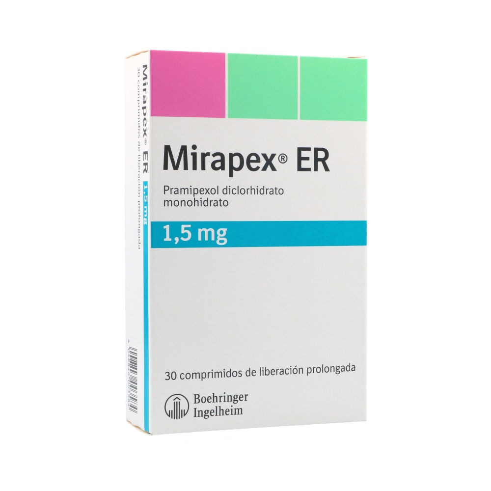 MIRAPEX ER 1.5 MG X 30 TAB (REGULADO)