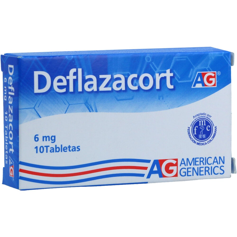 DEFLAZACORT 6 MG X 10 TAB