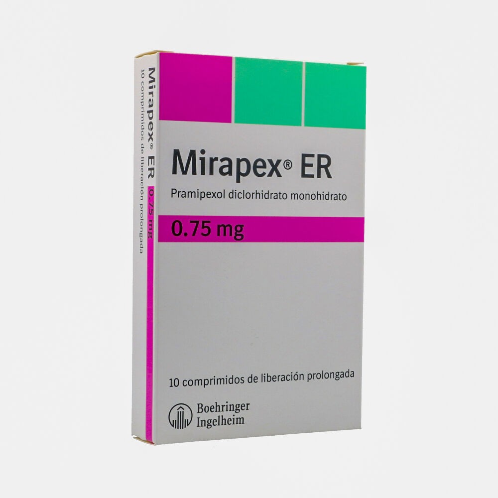 MIRAPEX ER 0.75 MG X 10 TAB (REGULADO)