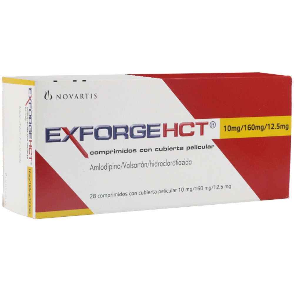 EXFORGE HCT 10 MG/160 MG/12.5 MG X 28 COMP REGULAD