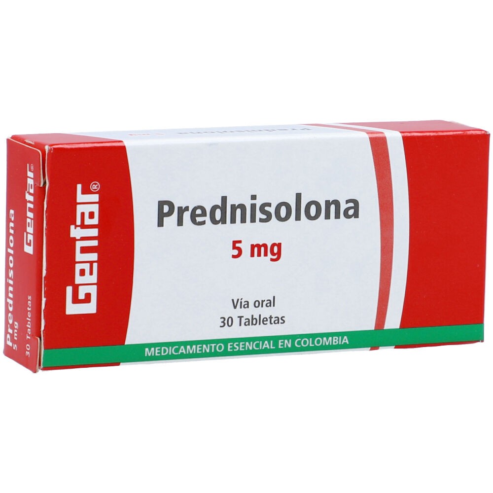 PREDNISOLONA 5 MG X 30 TAB