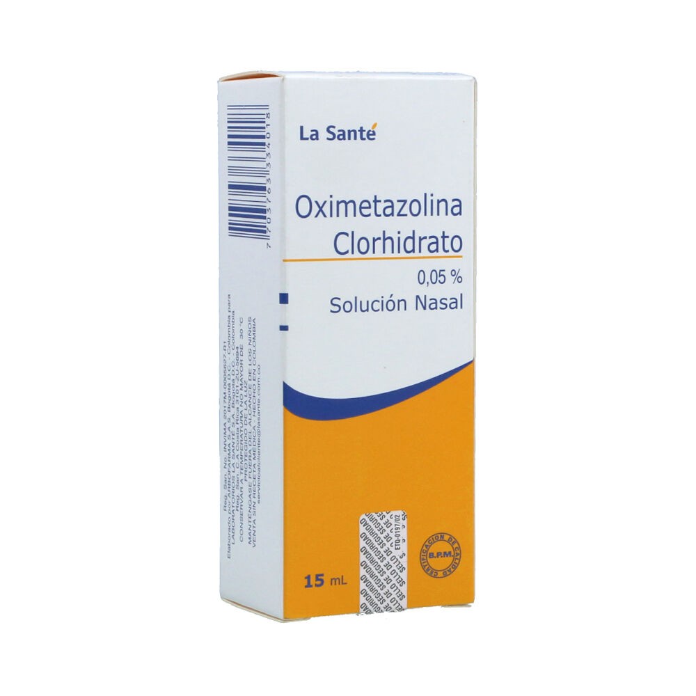 OXIMETAZOLINA 0.05% GOTAS ADULTOS X 15 ML NASAL