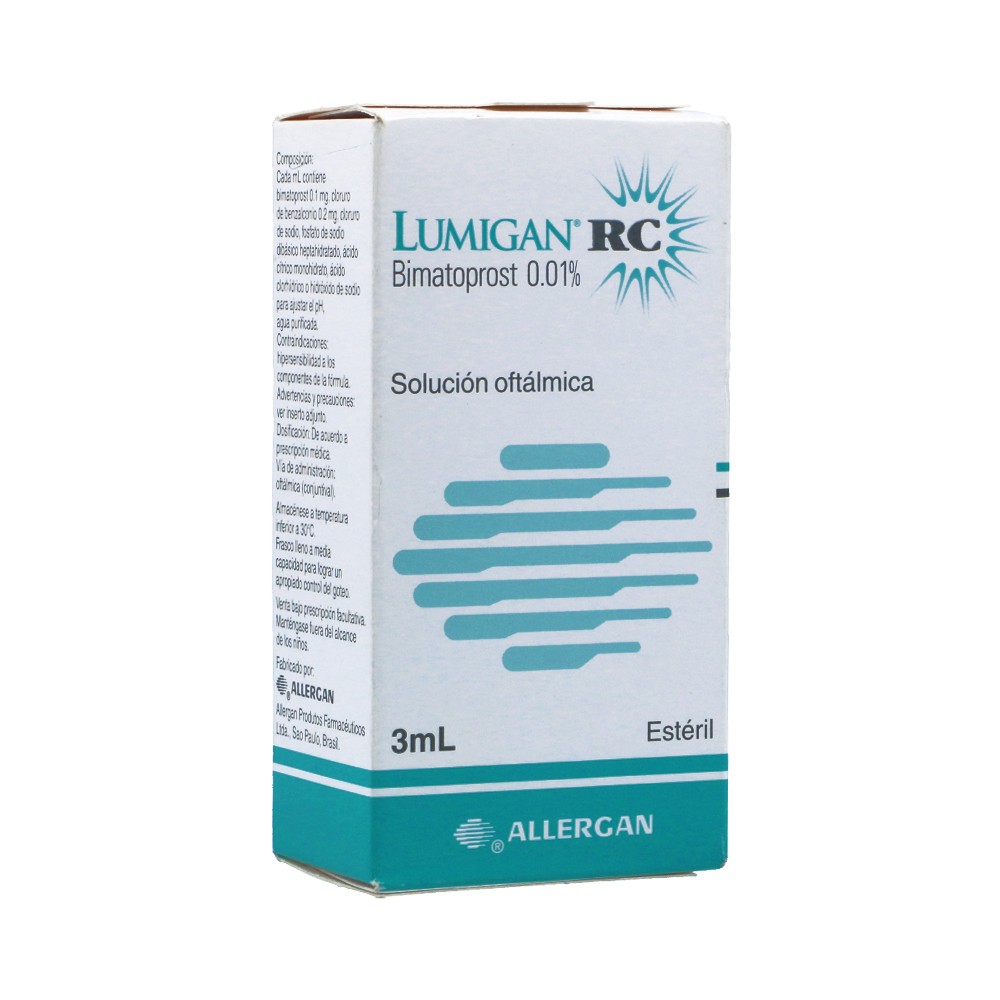LUMIGAN RC 0.01% X 3 ML SOL OFTALMICA REGULADO AGO