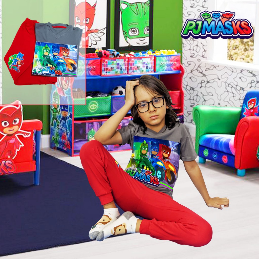 PJ MASK Camiseta Sudadera Conjunto Pijama Manga Larga