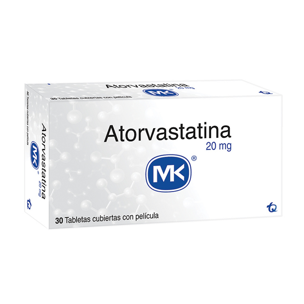 ATORVASTATINA 20 MG X 30 TAB SOB 10