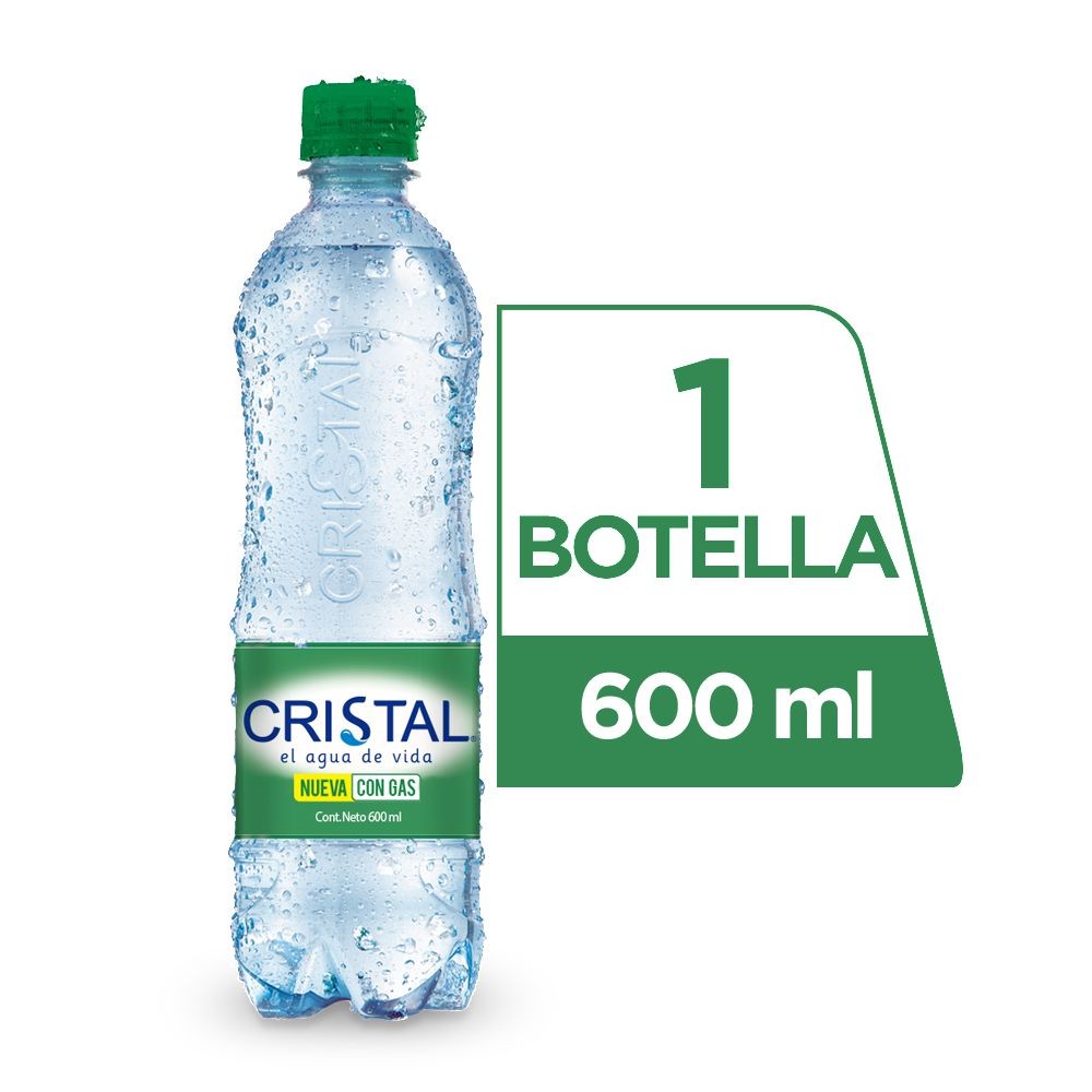 AGUA CON GAS CRISTAL X 600 ML
