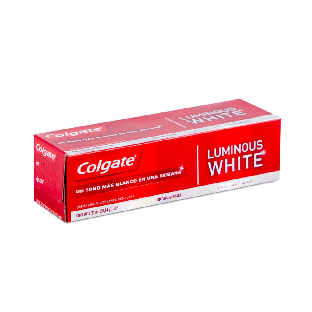 COLGATE LUMINOUS WHITE  X 22 ML