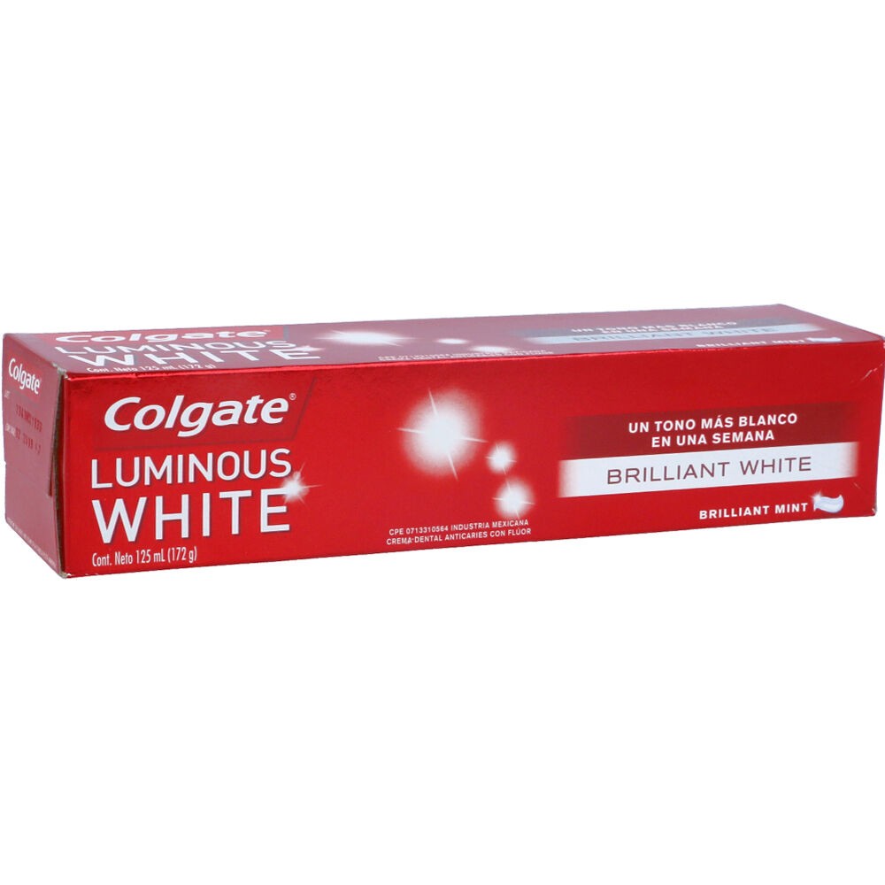 COLGATE LUMINOUS WHITE X 125 ML
