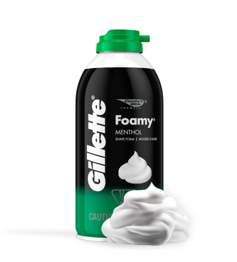 GILLETE ESPUMA FOAMY MENTOL X 179 ML