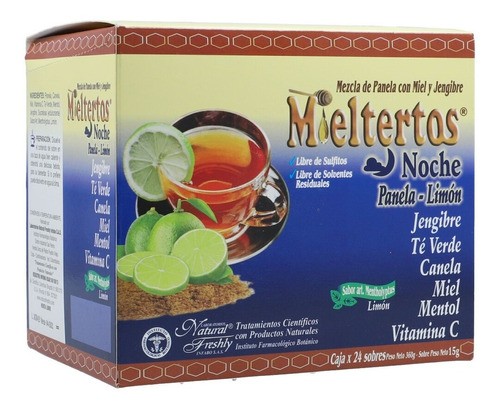 MIELTERTOS NOCHE PANELA LIMON  X 24 SOBRE C/U