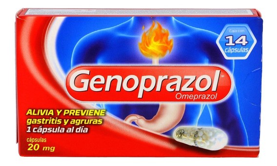 GENOPRAZOL  20 MG    X 14 CAPSULAS