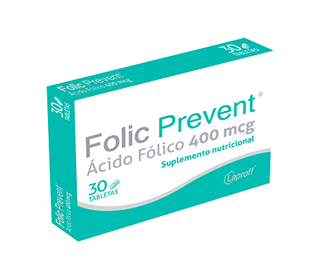 ACIDO FOLICO 400 MCG X 30 TAB FOLIC PREVENT