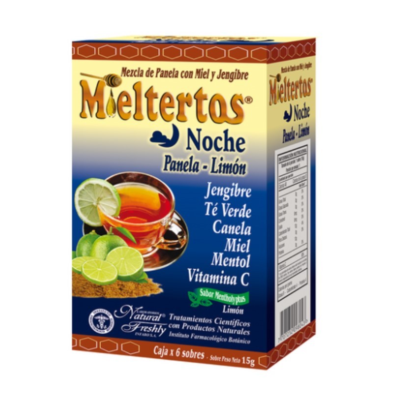 MIELTERTOS PANELA LIMON NOCHE CJA X 6 SBRES