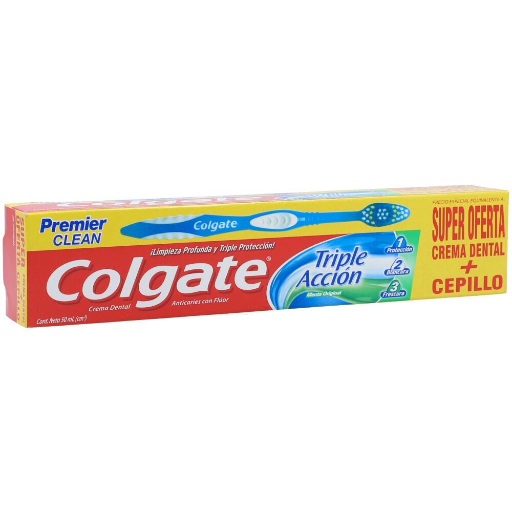 COLGATE TRIPLE ACCION + CEPIL X 50 ML