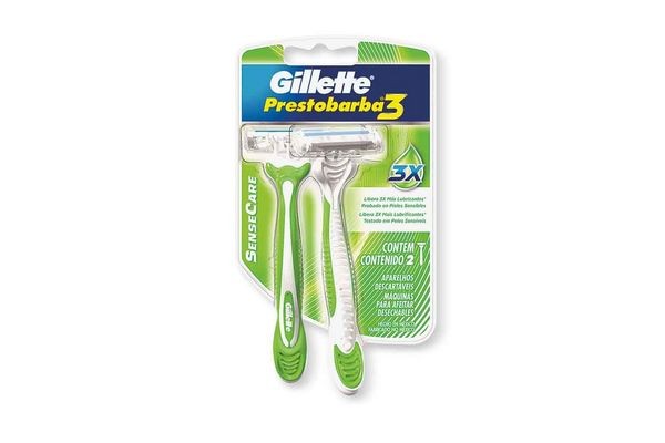 GILLETTE PRES/BAR 3 SENSECARE MANGO VERDE
