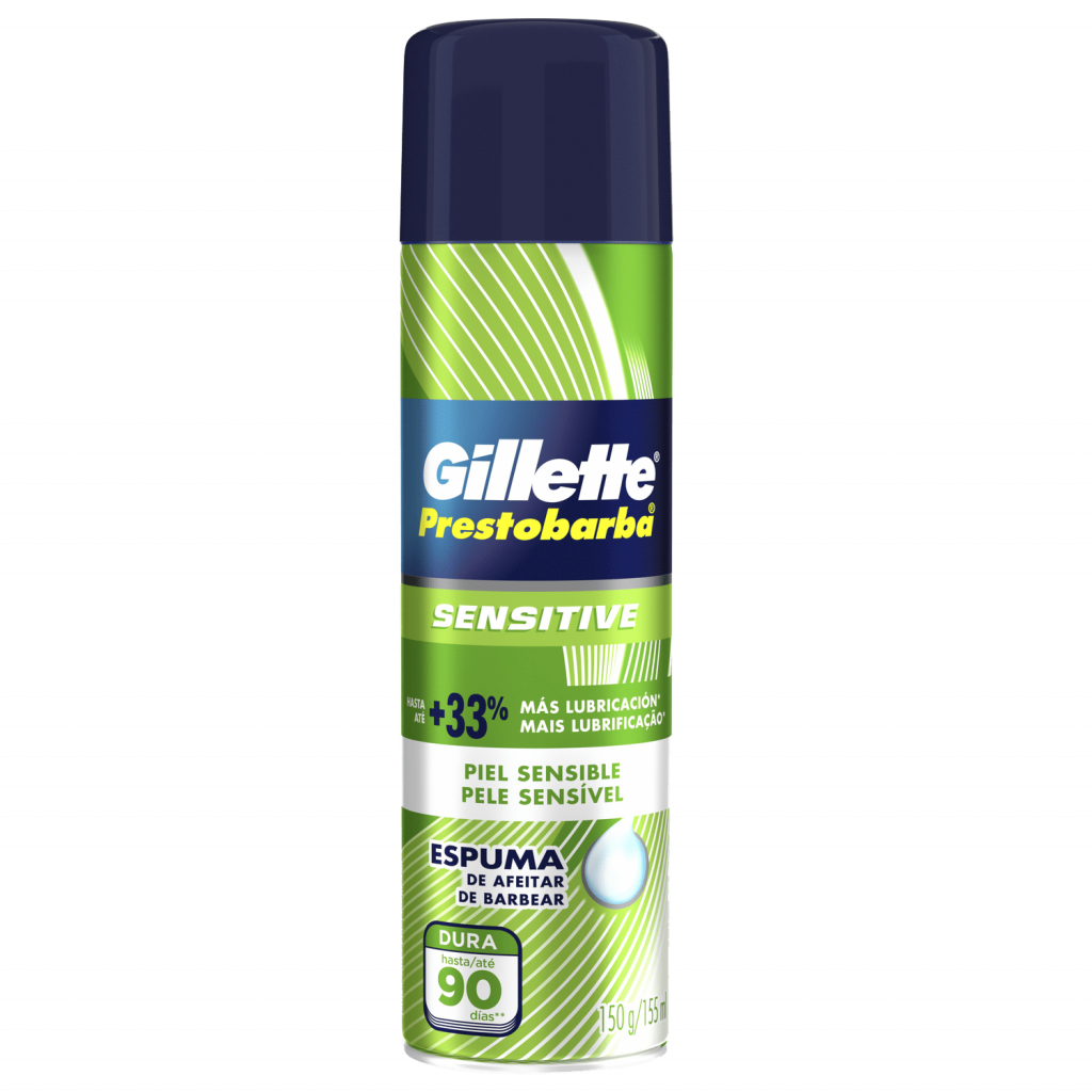 GILLET PRESTOBARBA SENSIT ESPU PIEL SENSI X 155 ML