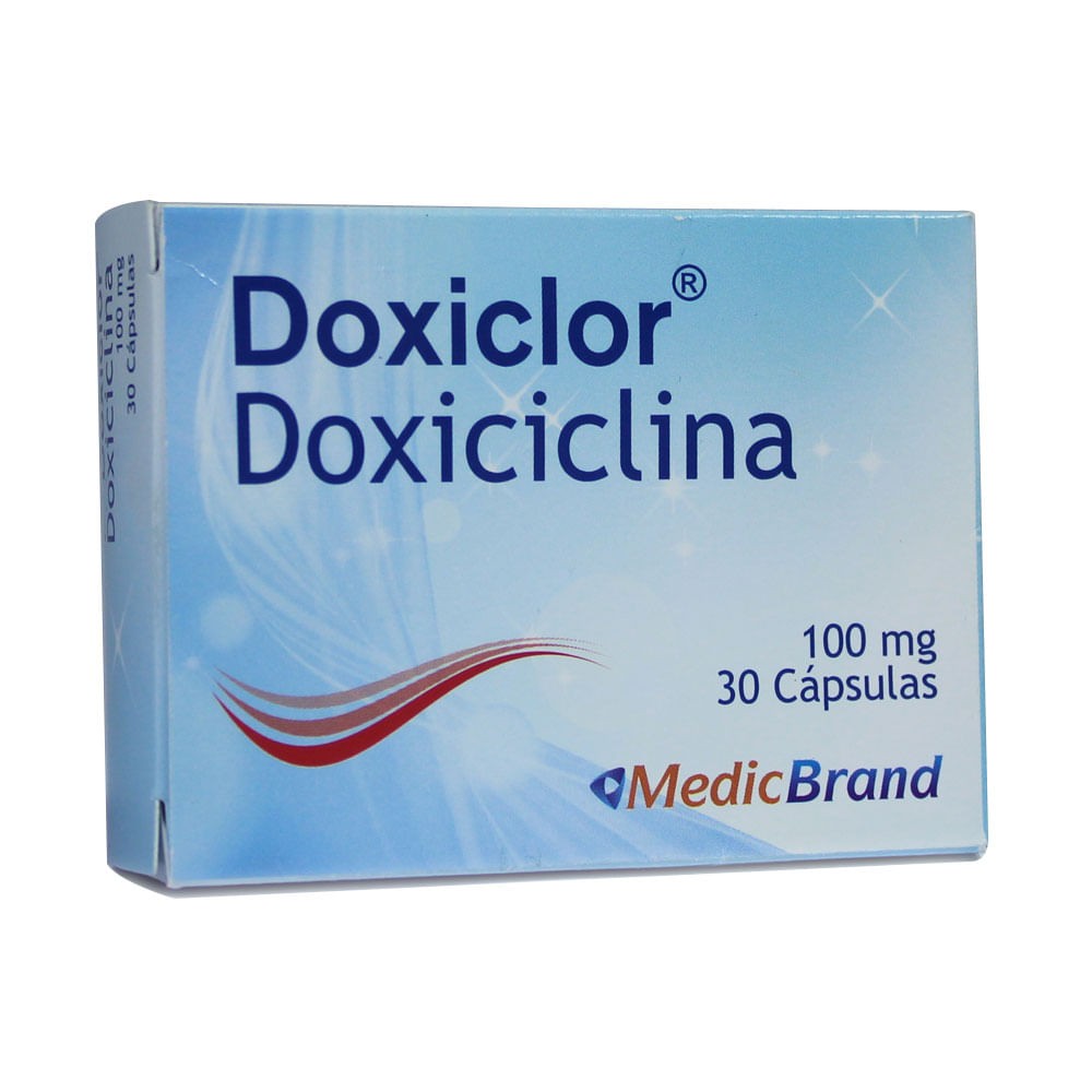 DOXICLOR 100 MG X 30 CAP SOBRE X 10