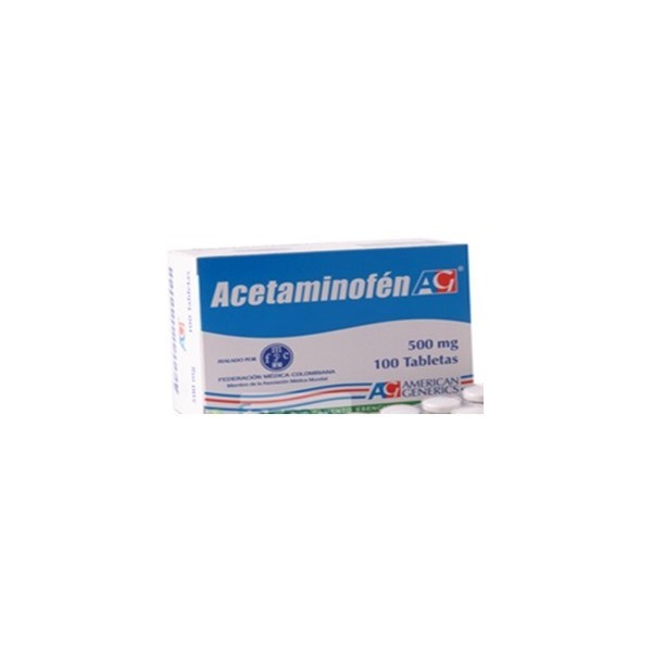ACETAMINOFEN 500 MG X 100 TAB SOB X 10