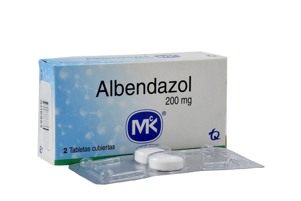 ALBENDAZOL 200 MG X 2 TAB (LAB  MK)