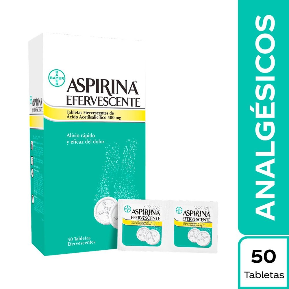 ASPIRINA EFERVESCENTE X 50 PAS SOBRE X 2 UNID