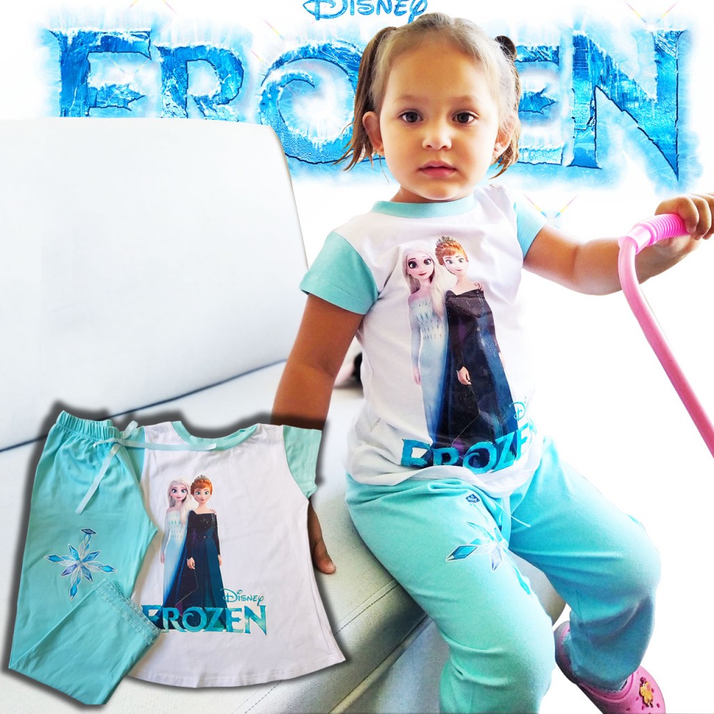 Frozen Camiseta Sudadera Conjunto Pijama Niña Infantil