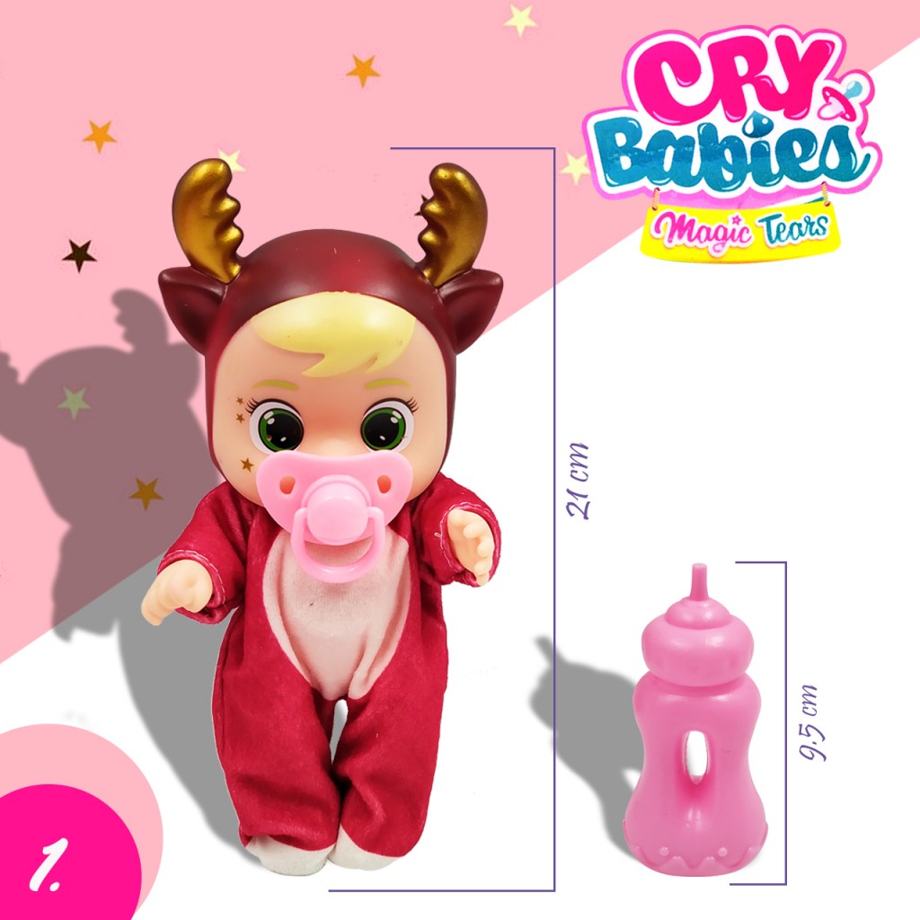 Cry Babies Bebe Muñeca Niñas Juguete Sonidos Jugueteria