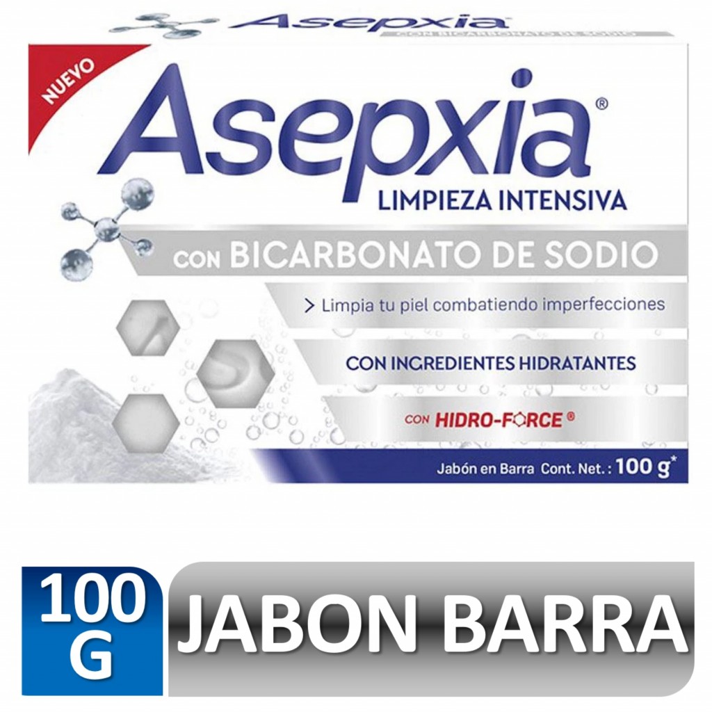 ASEPXIA JABON BICARBONATO DE SODIO X 100 G