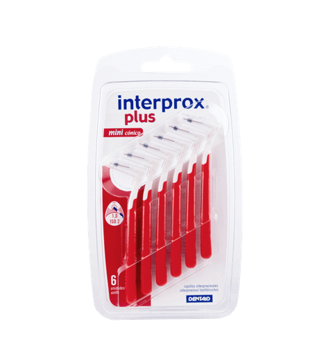 CEPILLO INTERPROX PLUS MINI CONICO ROJO