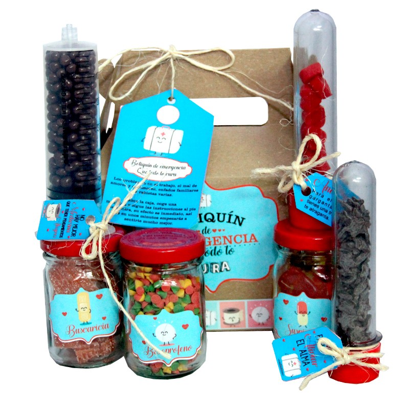 Caja Botiquin con dulces y chocolates