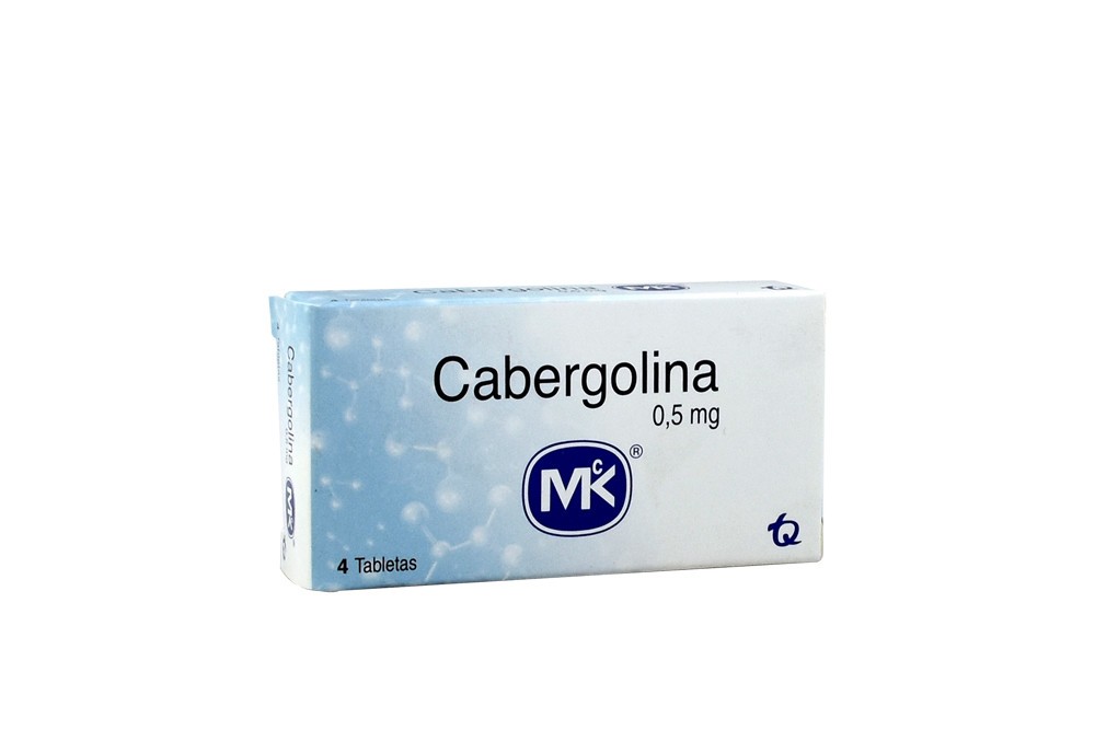 CABERGOLINA 0.5 MG X 4 TAB REGULADO
