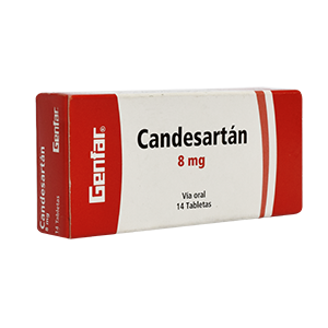 CANDESARTAN 8 MG X 14 TAB (REGULADO)