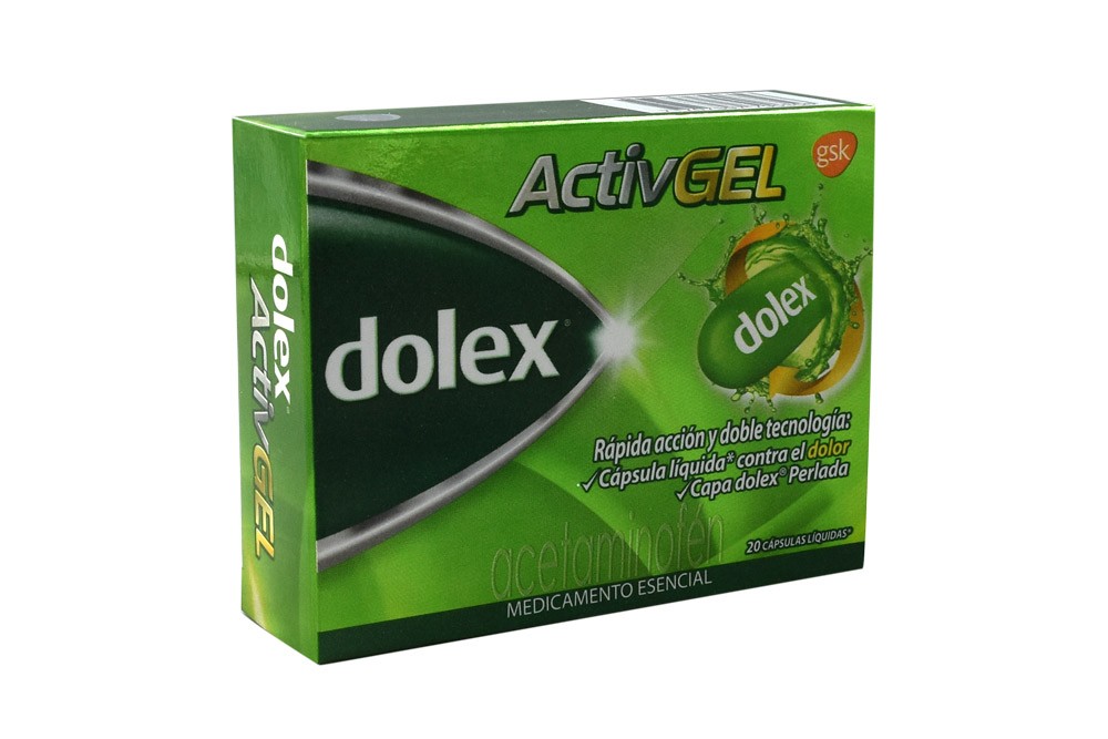 DOLEX ACTIVE GEL X 20 CAP