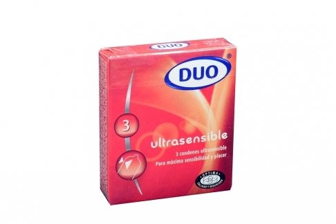 DUO ULTRA SENSIBLE X 3 UND