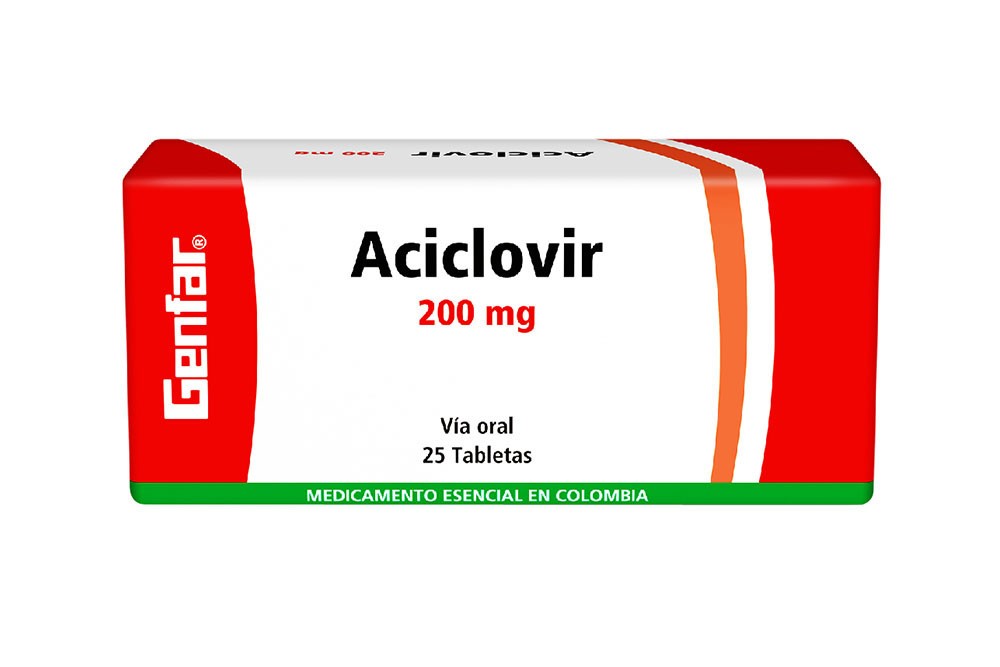 ACICLOVIR 200 MG X 25 TAB GF