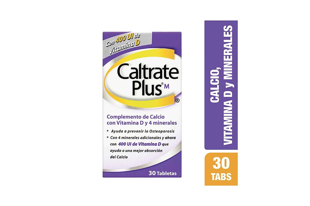 CALTRATE PLUS 400UI VITAMINA D  X  30 TAB