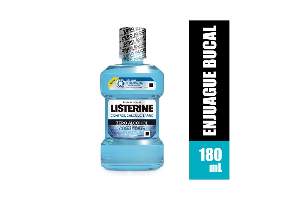 LISTERINE CONTROL CALCULO ZERO ALCOHOL X 180ML