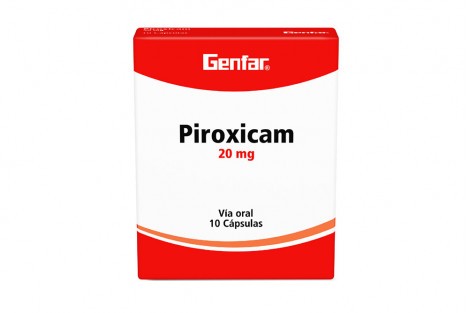 PIROXICAM 20 MG X 10 TAB