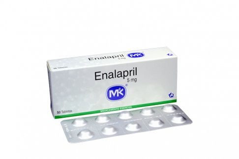 ENALAPRIL 5 MG X 50 TAB