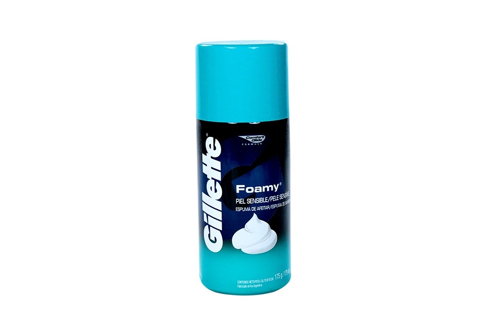 GILLETTE SENSITIVE  ESPUMA PIEL SENSIBLE X 57 ML