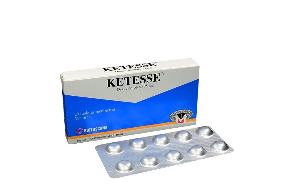 KETESSE 25 MG X 20 COMP