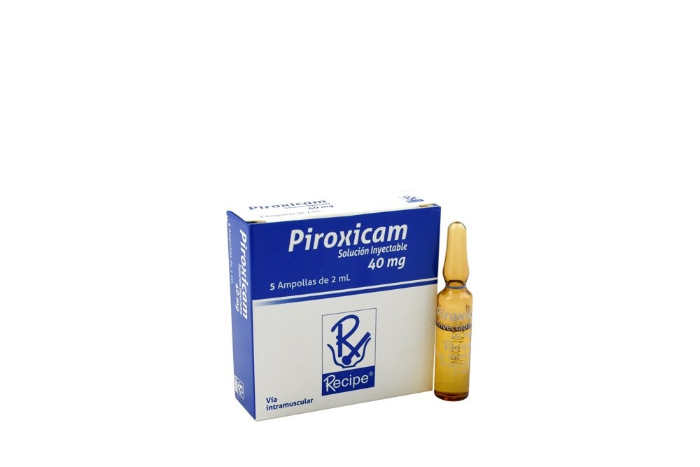 PIROXICAM INY 40 MG 2ML X 5 AM C/U