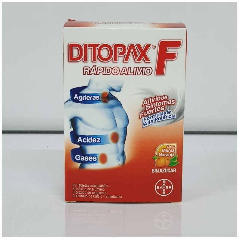 DITOPAX F MEN/NJA SIN AZUCAR X 25 TAB SOB X 5 TAB