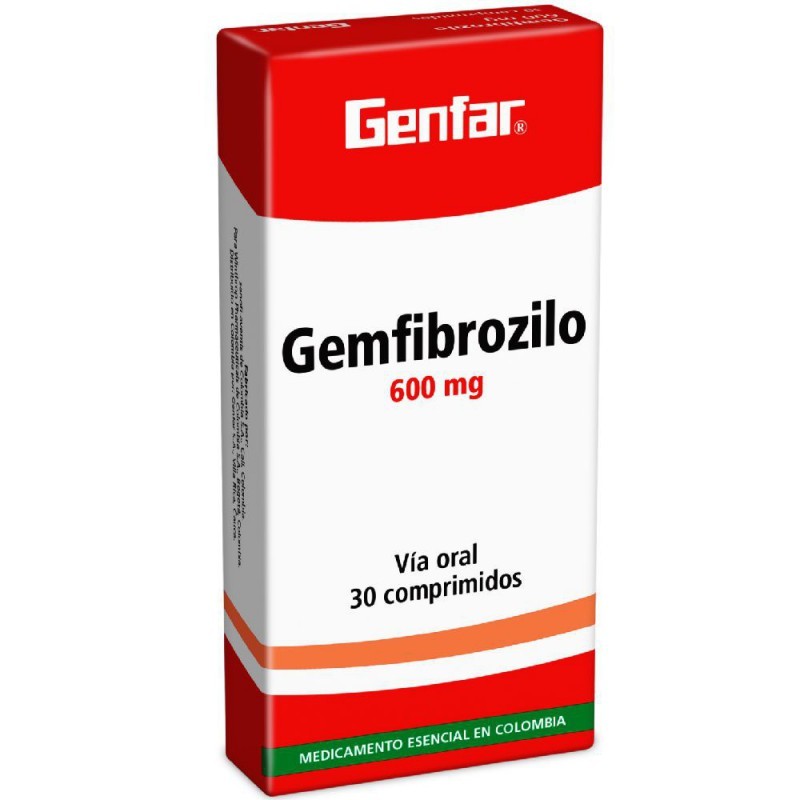 GEMFIBROZILO 600 MG X 30 TAB